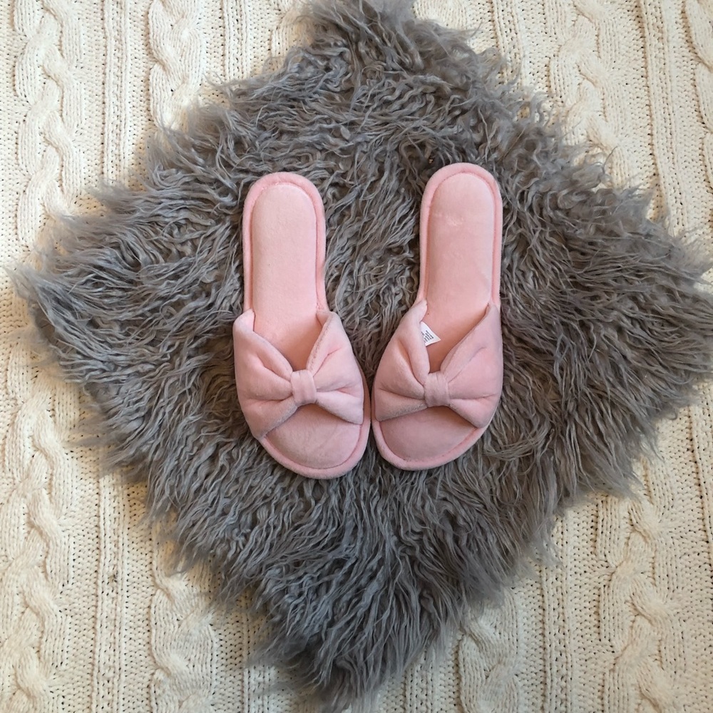 Charter Club large 9-10 PINK slipper slide NWOT